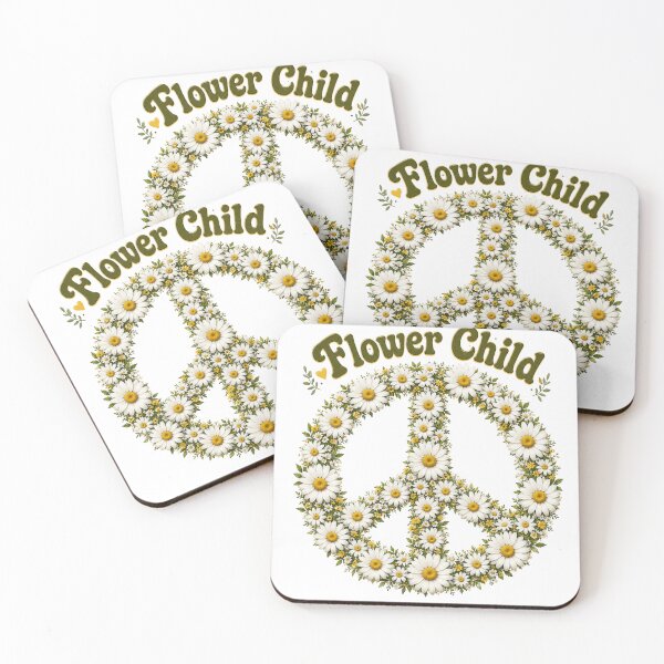Item preview, Flower Child Daisy Peace Sign designed and sold by HippyRikky.