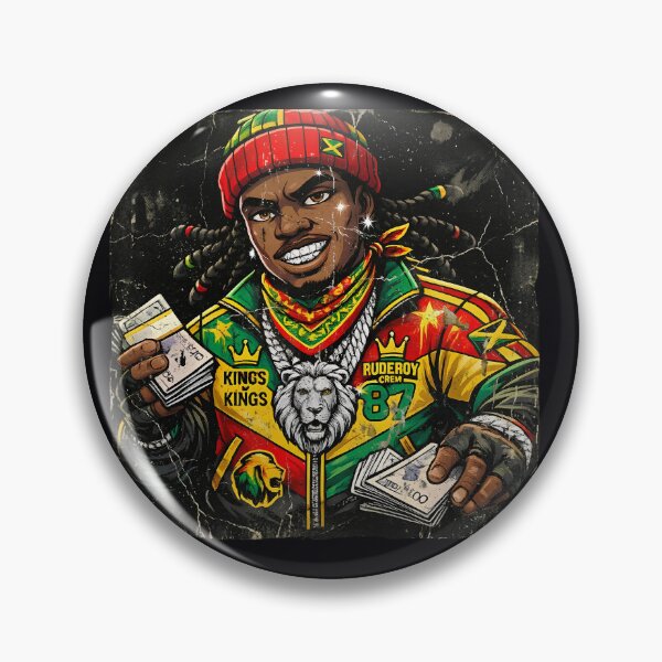 Item preview, Rasta Rude Boy Streetwear – Jamaican Lion & Cash Cartoon designed and sold by digitalbob60.
