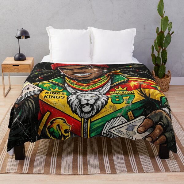Item preview, Rasta Rude Boy Streetwear – Jamaican Lion & Cash Cartoon designed and sold by digitalbob60.