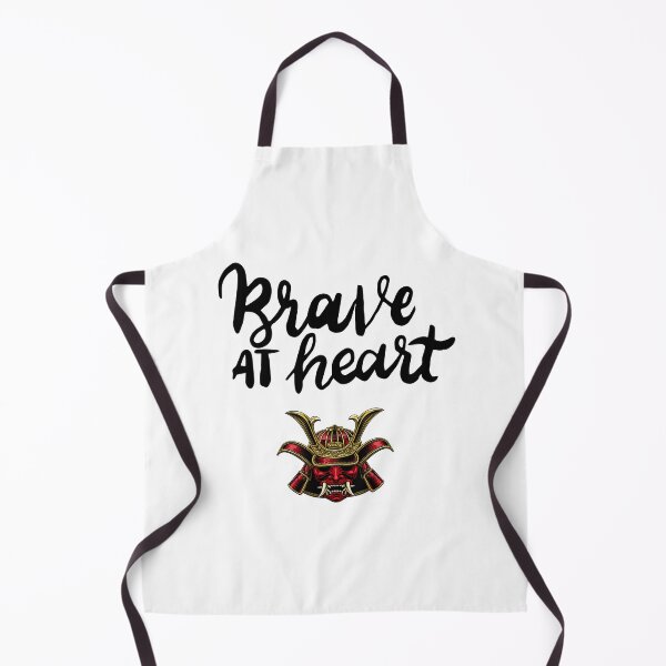 Item preview, Good vibe positive mindset Brave at heart quote Brave at Heart Samurai Mask – Japanese Warrior Inspirational Typography Design designed and sold by JessLamunn89.
