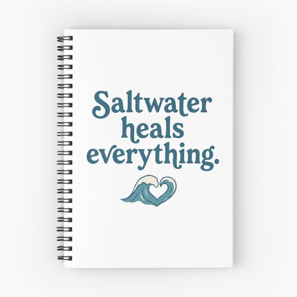 Item preview, Saltwater Heals Everything Shirt | Coastal Folk Art Beach Quote Tee designed and sold by DmaarGroup.
