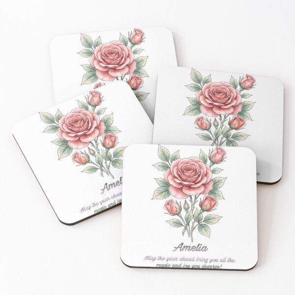 Item preview,  Amelia Rose Flower Art | Personalized Floral Gift Design? designed and sold by Bismillah-Najah.