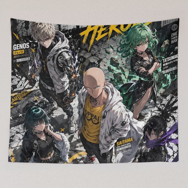 Item preview, Ultimate Hero Squad Streetwear Anime Poster | Urban Manga Action Warriors Art Print designed and sold by Dyan4.