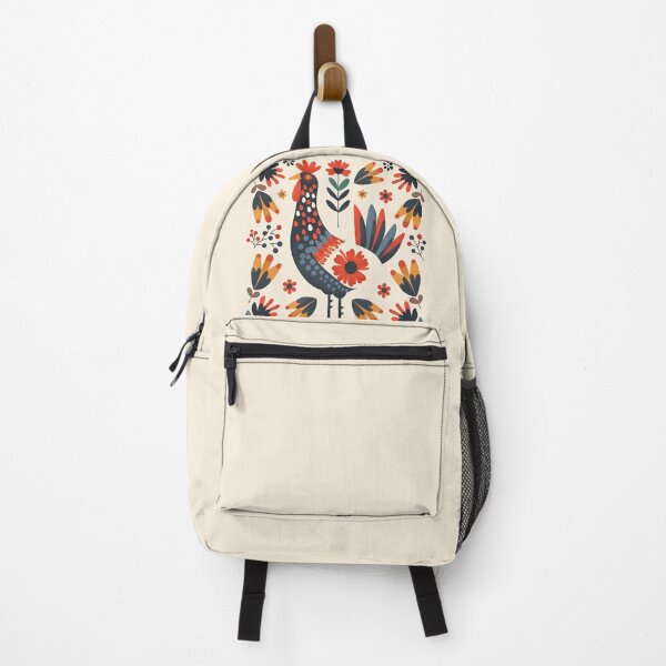 Item preview, Scandinavian Folk Art, Floral Chicken designed and sold by xiao xuans.