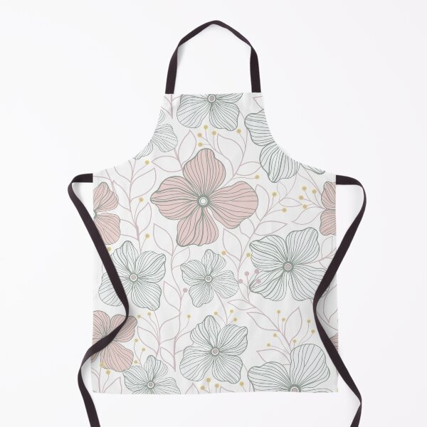Item preview, Minimalist Pink and Gray Line Art Floral - Seamless Botanical Sketch Pattern designed and sold by abdallatigle.