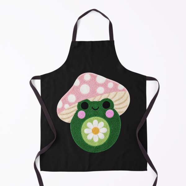 Item preview, Cute Daisy Frog Mushroom Kawaii Tufted Rug Art designed and sold by ColorSplash123.