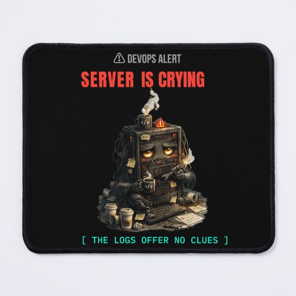 Item preview, Server Is Crying – Funny DevOps Developer T-Shirt Sysadmin & IT Humor Gift designed and sold by BuggedThreads.