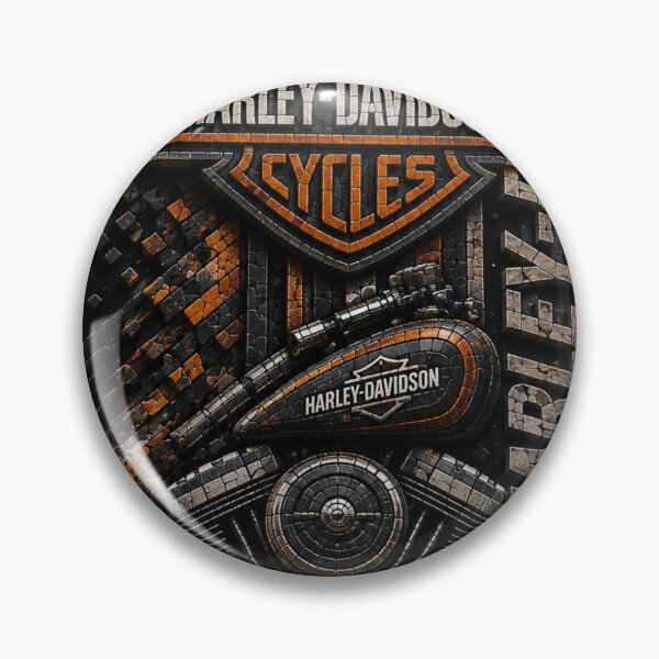 Item preview, Harley-Davidson Mosaic Engine Legacy designed and sold by JcAbstractArt.