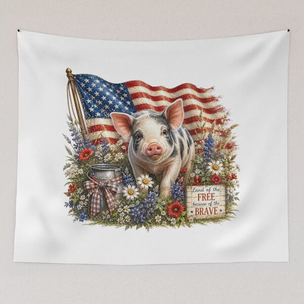 Item preview, American Farmhouse Pig designed and sold by PetalGarden.