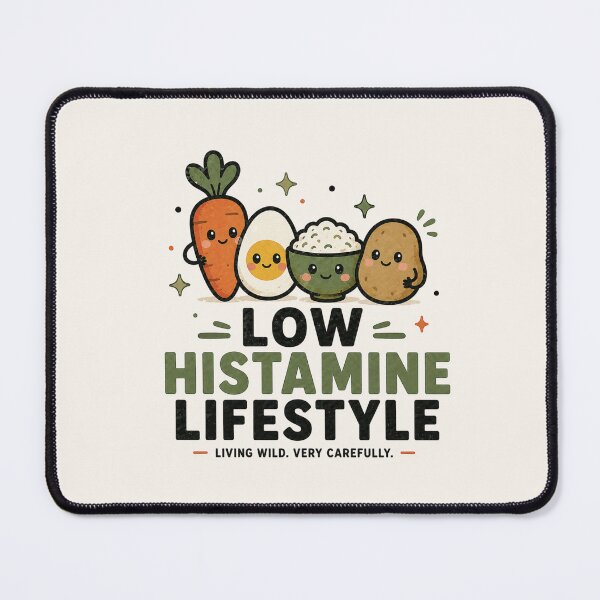 Item preview, Low Histamine Lifestyle - Living Wild Very Carefully Funny Food Sensitivity Design designed and sold by BlackSector77.