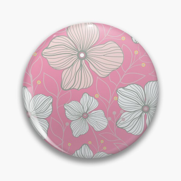 Item preview, Seamless Botanical Sketch Pattern | Minimalist Pink and Gray Line Art Floral  designed and sold by abdallatigle.
