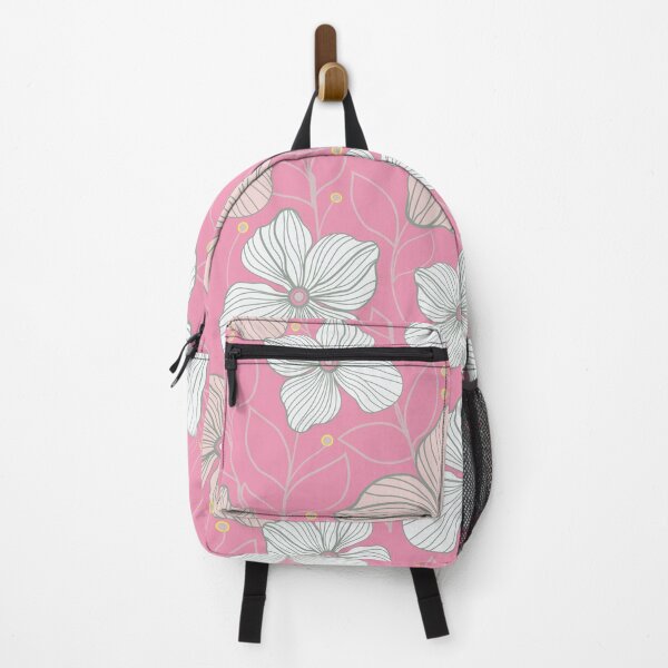 Item preview, Seamless Botanical Sketch Pattern | Minimalist Pink and Gray Line Art Floral  designed and sold by abdallatigle.