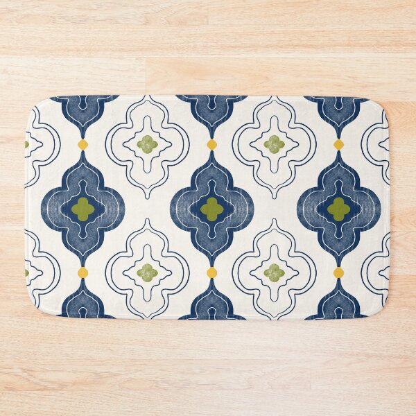 Item preview, Mediterranean Quatrefoil Tile Pattern designed and sold by Little Wimbly.