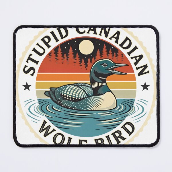 Item preview, Retro Bird on Water Emblem Country Vibe designed and sold by HumorInHues.