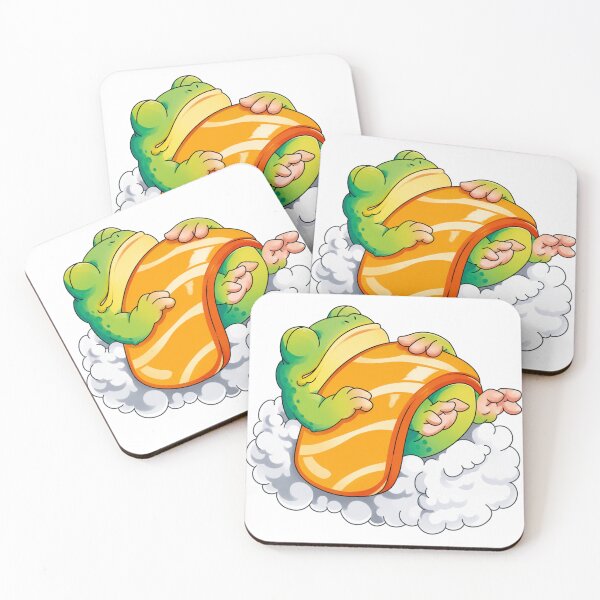 Item preview, A frog sleeping on a nigiri designed and sold by The-old-sveinn.
