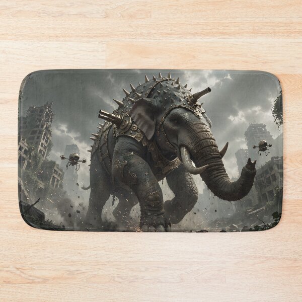 Item preview, The Armored Elephant of the Ashes: An epic post-apocalypse full of destruction designed and sold by VoidVeilStudio.