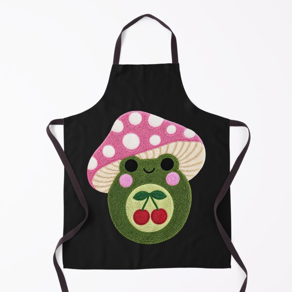 Item preview, Cute Cherry Frog Mushroom Kawaii Tufted Rug Art designed and sold by ColorSplash123.