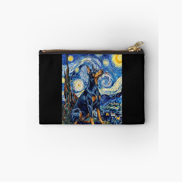 Item preview, Doberman Starry Night Dog Art Van Gogh Style designed and sold by Littermin.