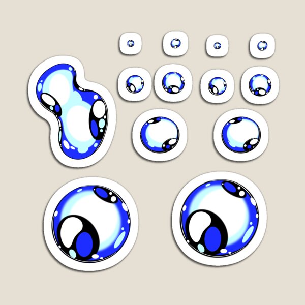 Item preview, Shiny Blue Bubble Sticker Set designed and sold by Cottage in the Woods.