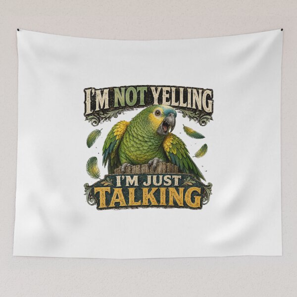 Item preview, Funny Parrot Talking Loud Design designed and sold by HippyRikky.