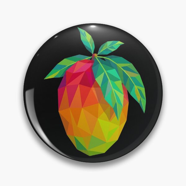 Item preview, Low Poly Mango Geometric Fruit Art Vintry Off  designed and sold by VintryOff.