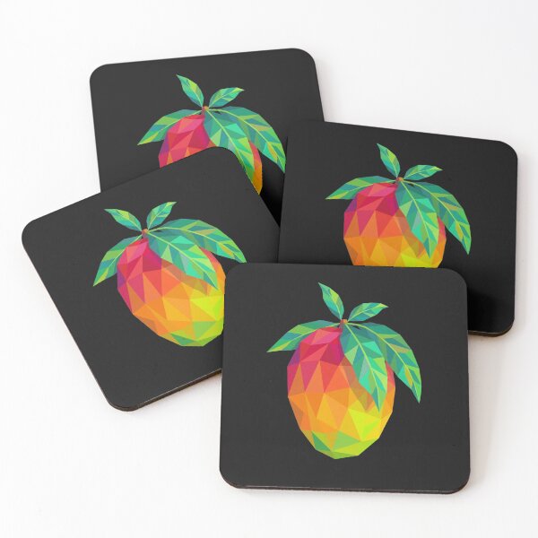 Item preview, Low Poly Mango Geometric Fruit Art Vintry Off  designed and sold by VintryOff.