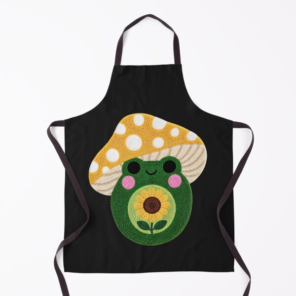 Item preview, Cute Sunflower Frog Mushroom Kawaii Tufted Rug Art designed and sold by ColorSplash123.