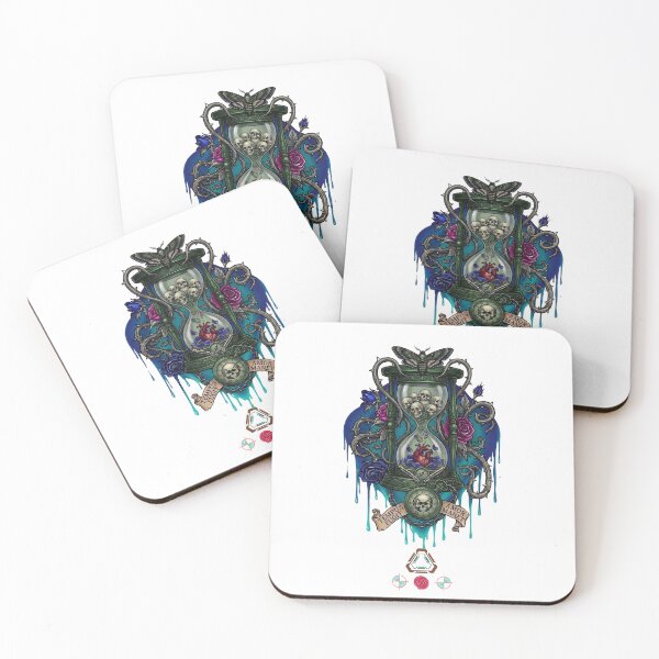Item preview, Tempus Fugit / Amor Manet – Gothic Hourglass Illustration designed and sold by Whimsy Trail Co.