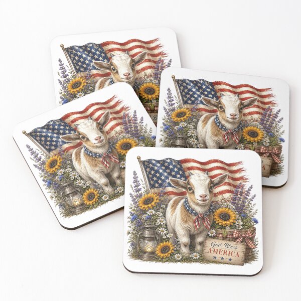 Item preview, Patriotic Baby Goat designed and sold by PetalGarden.
