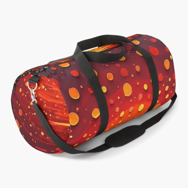 Item preview, Aboriginal Inspired Dot Art - Hot Burgundy Sunset designed and sold by GrinGalore.