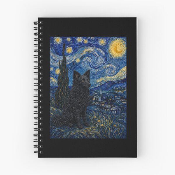 Item preview, Croatian Sheepdog Dog Van Gogh Starry Night designed and sold by Littermin.
