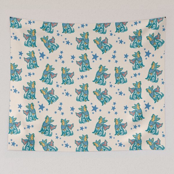 Item preview, Patriotic Heeler Dog designed and sold by IvysCreativityHouse.