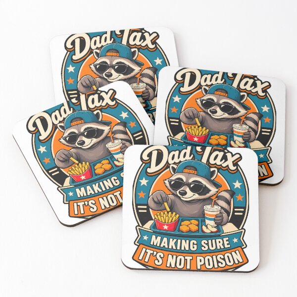 Item preview, Dad Tax Raccoon – Making Sure It’s Not Poison | Father’s Day Humor designed and sold by INKPOPTOURI.