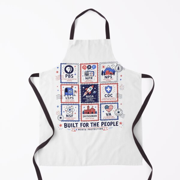 Item preview, Vintage Built for the People Stamps Protect Democratic Institutions PBS NPR Liberal designed and sold by MidzzSky.