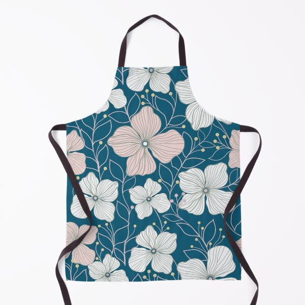 Item preview, Vintage Emerald Green Line Art Floral - Moody Dark Botanical Pattern designed and sold by abdallatigle.