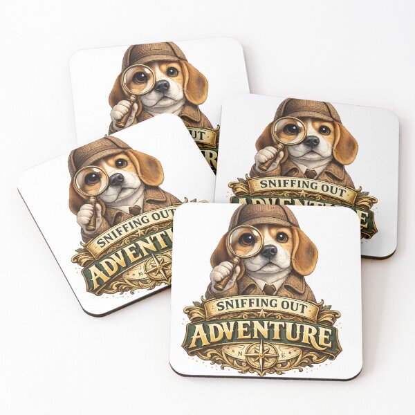 Item preview, Sniffing Out Adventure Beagle Explorer Sticker designed and sold by PawFusionArt.