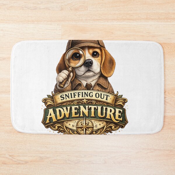 Item preview, Sniffing Out Adventure Beagle Explorer Sticker designed and sold by PawFusionArt.