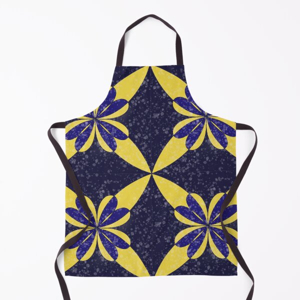 Item preview, Elegant Blue and Yellow Geometric Tile Pattern designed and sold by SahmatArt.