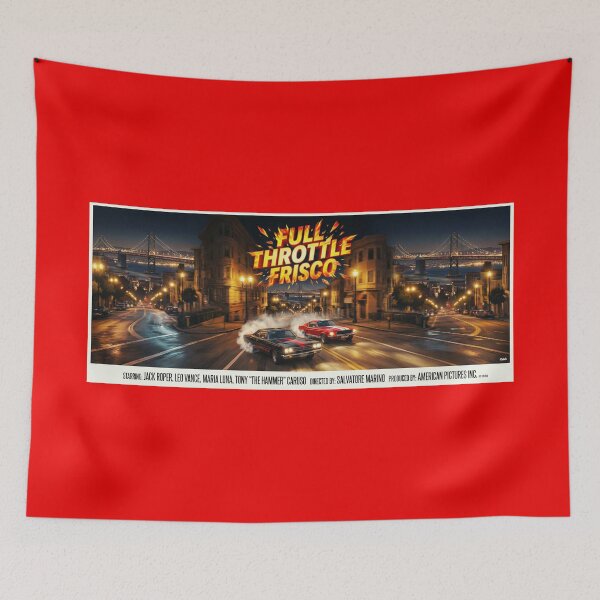 Item preview, ROAD MOVIE POSTER FULL THROTTLE FRISCO 1968 designed and sold by VERYOLDROAD BY AXTON BROWNING .