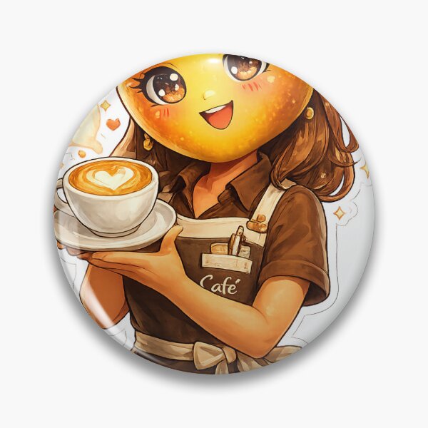 Item preview, Mango Barista Sticker designed and sold by blossomfun.