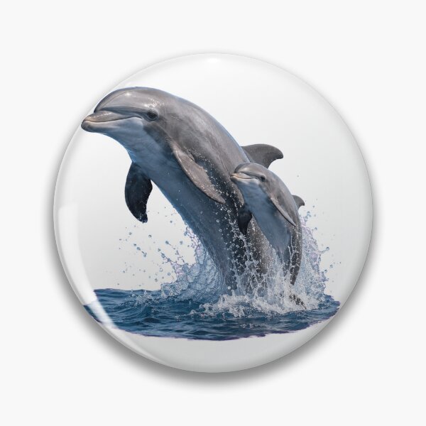 Item preview, Mother And Baby Dolphins Jumping designed and sold by Passionread.
