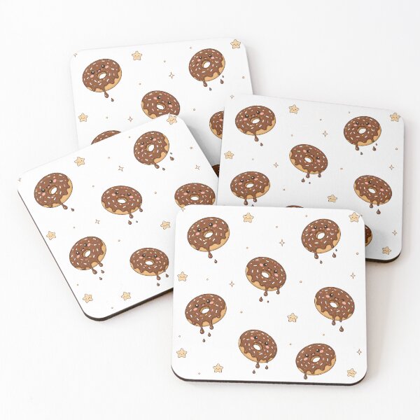 Item preview, Cute Kawaii Chocolate Donut Space Seamless Pattern designed and sold by Seculinator.