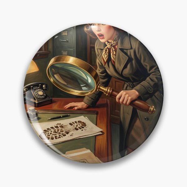 Item preview, Vintage Noir Detective Pulp Fiction Poster designed and sold by Vincent-68.