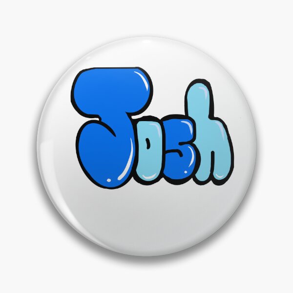 Item preview, Josh name in blue graffiti calligraphy Top 10 best personalized gifts for boys and men named Joshua designed and sold by Artonmytee.