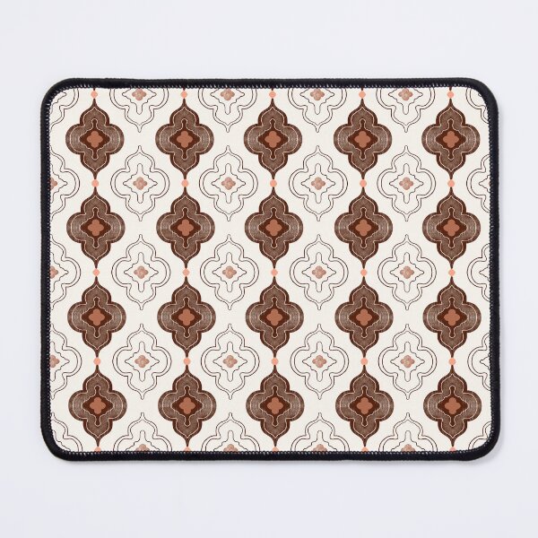 Item preview, Terracotta Quatrefoil Tile Pattern designed and sold by Little Wimbly.