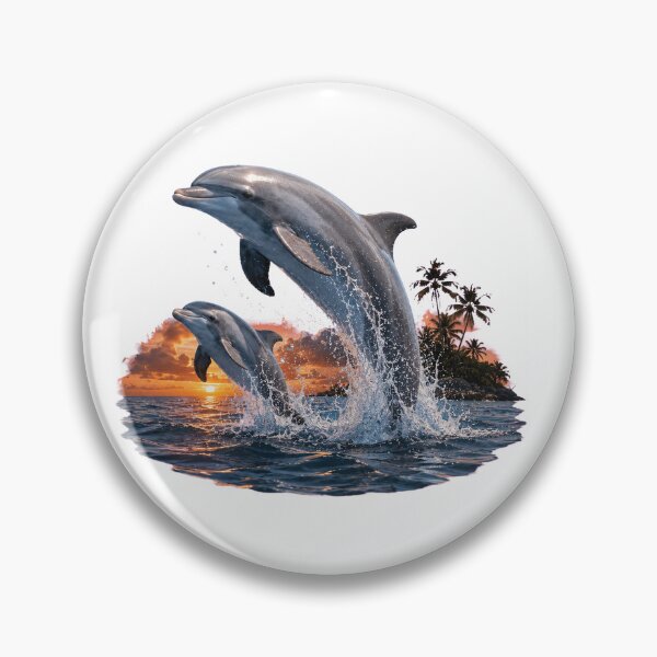 Item preview, Dolphins Leaping At Tropical Sunset designed and sold by Passionread.