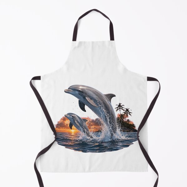 Item preview, Dolphins Leaping At Tropical Sunset designed and sold by Passionread.