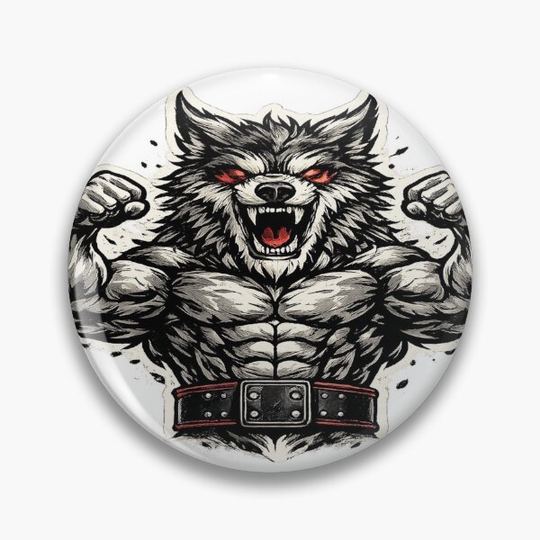Item preview, Wolf with Weightlifting Belt designed and sold by EvenGrind.