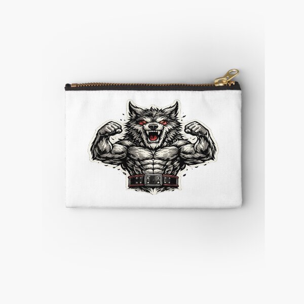 Item preview, Wolf with Weightlifting Belt designed and sold by Strong-GYM.