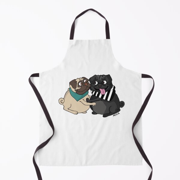 Item preview, Hugs & Pugs — Fuzzy Love Cartoon designed and sold by MyxaART.